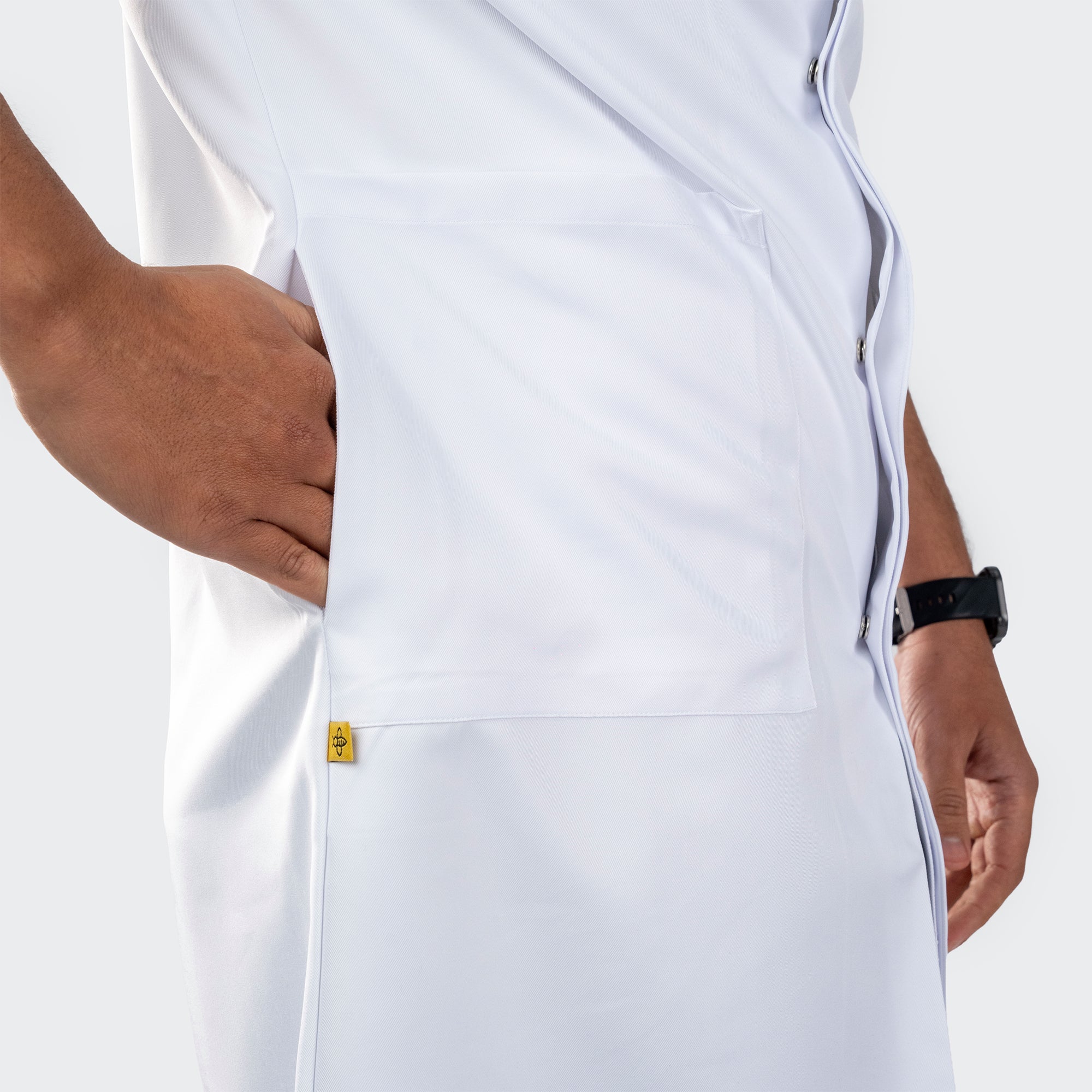 Blouse PRO™ Demi Manches Col Officier - Homme