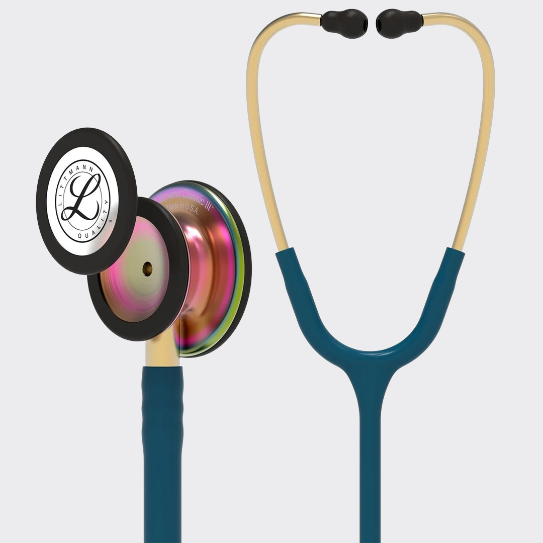 Stéthoscope 3M™ Littmann® Classic III™, Bleu Caraïbes Rainbow Edition