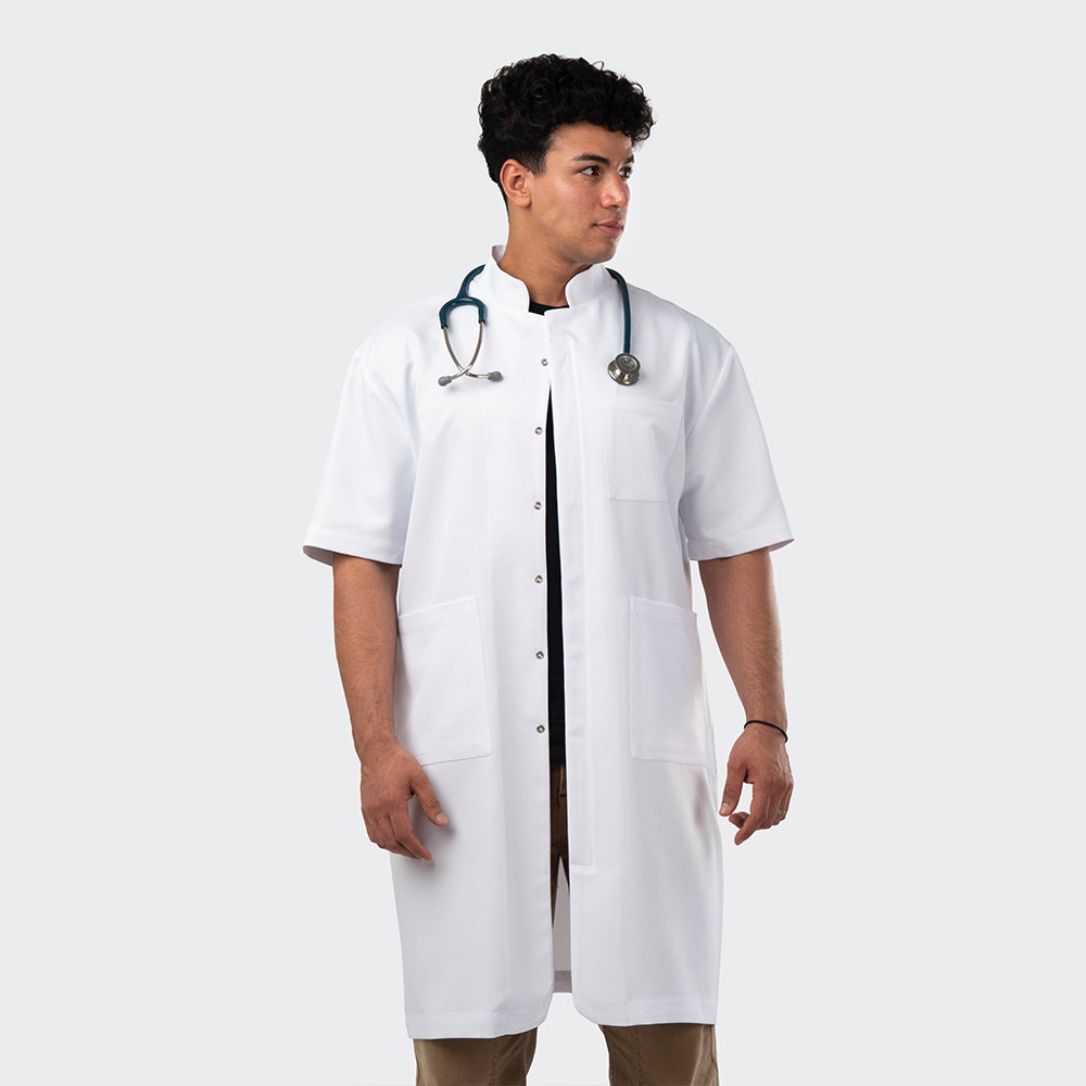 Blouse PRO™ Demi Manches Col Officier - Homme