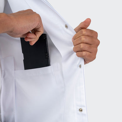 Blouse PRO™ Demi Manches Col Officier - Homme