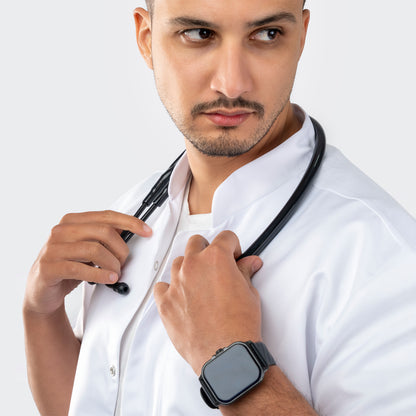 Blouse PRO™ Demi Manches Col Officier - Homme