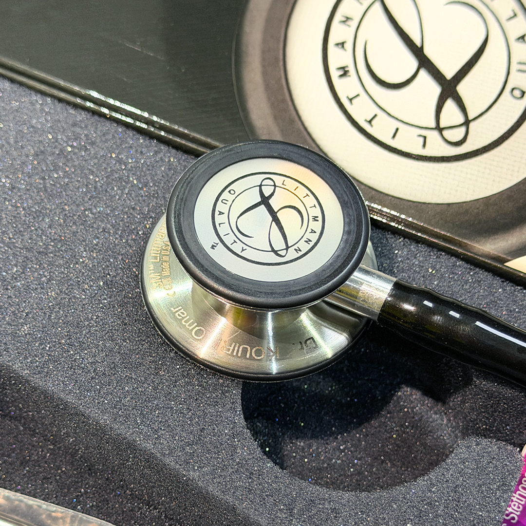 Stéthoscope médical Littmann Classic 3 gravé avec prénom pour étudiant en médecine au Maroc
