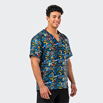 Haut pyjama de bloc Homme Imprimé