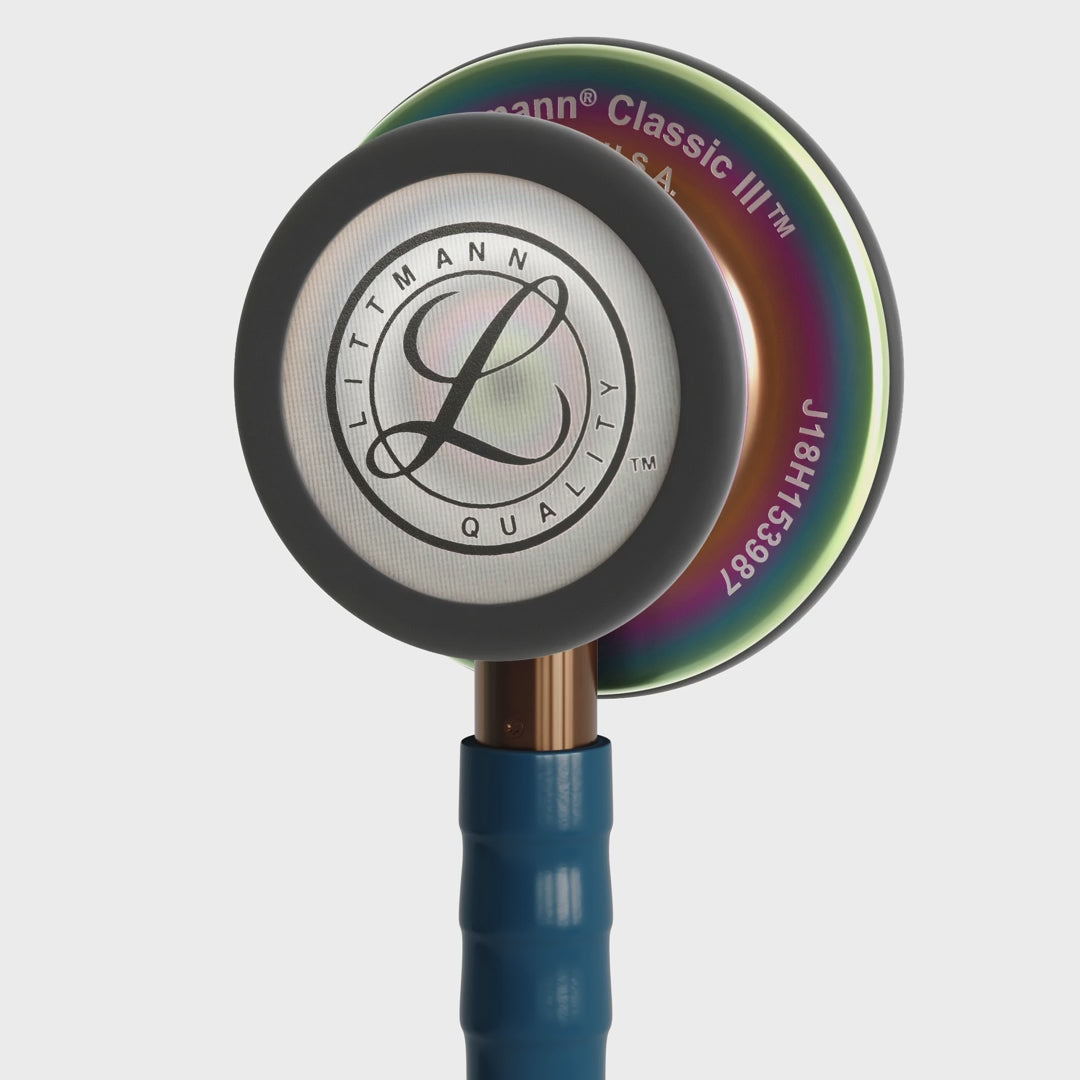 Stéthoscope 3M™ Littmann® Classic III™, Bleu Caraïbes Rainbow Edition