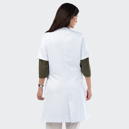 Blouse PRO™ Demi Manches Col Officier - Femme